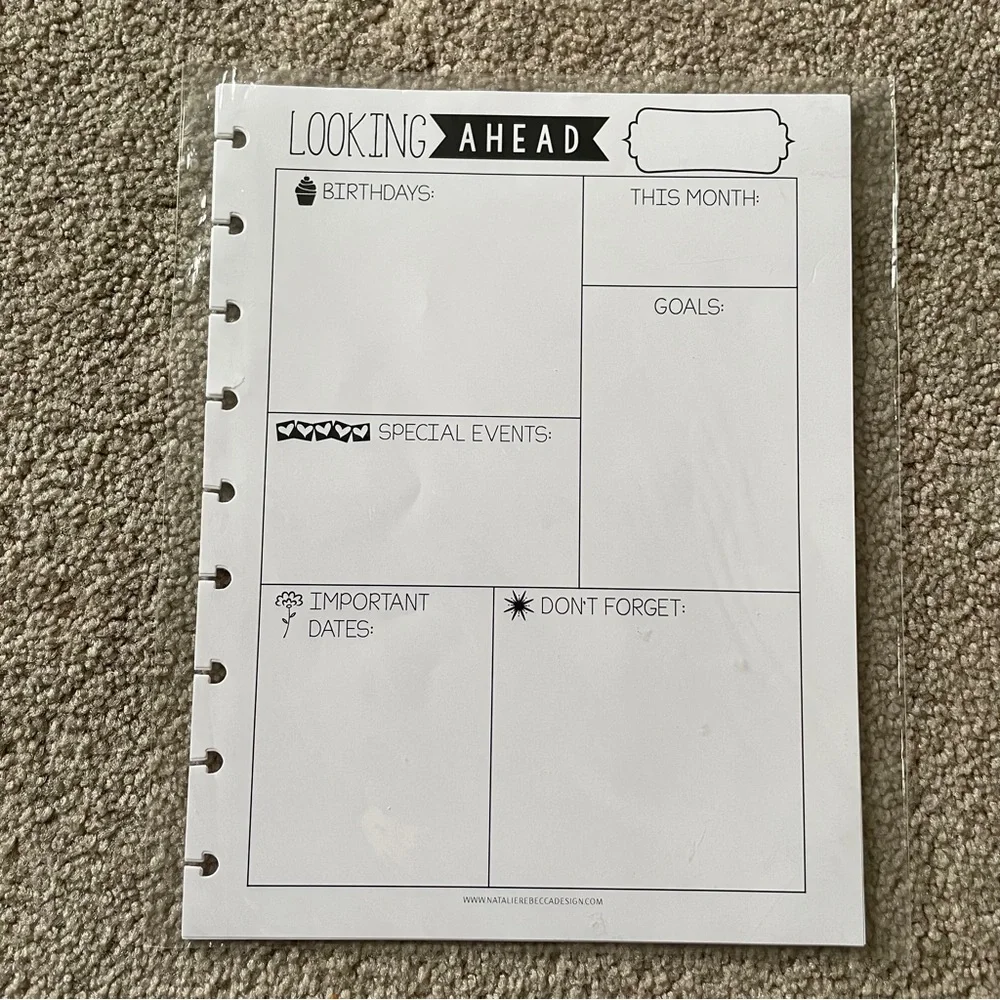 happy planner misc set of refills covers stickers
